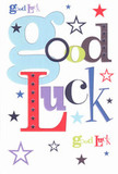 This good luck card bursts with support and cheerful spirit-a design that dances across the crisp white surface with pastel-blue, oversized letters and a playful mix of deep reds, moss greens, and regal purples. Stars twinkle in navy, lilac, and zesty lime, spreading a sense of possibility like the city lights reflected on the Thames after sunset. The text is lively yet thoughtful, as if mixed by a Greenwich florist skilled at blending just the right flower shades for a perfectly uplifting arrangement. The card's flat, velvety surface holds the promise of quality, reminiscent of the stationery given with local same-day flower deliveries. It is the sort of personal touch you'd press into a loved one's palm at Greenwich Market or slip into a bouquet on the eve of a big day. Every stroke of colour, every star, is stitched with optimism-a small but powerful token of hope and support for the fresh starts and bold dreams that shape life in Greenwich.